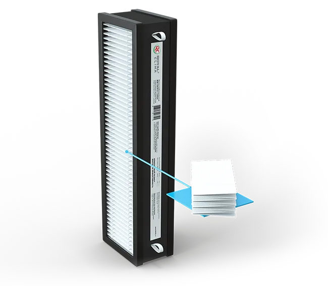 HEPA- и угольный фильтр Royal Clima RCB 150 H12 carbon для BREZZA 150