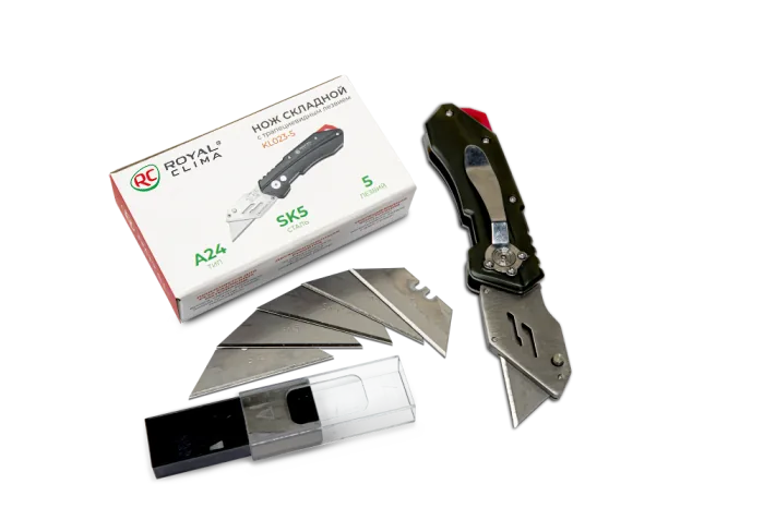 Нож складной с трапециевидным лезвием ROYAL Clima KL023-5