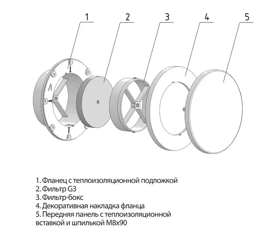Приточный клапан AIRGLASS KIV-125(оголовок) — вид 6
